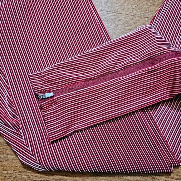 Nike Pro Elite USA Running Compression Tight Pants Medium M Red White Ankle Zips - Picture 2 of 12